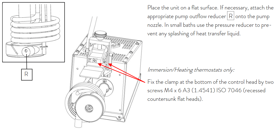technical drawing of the pump